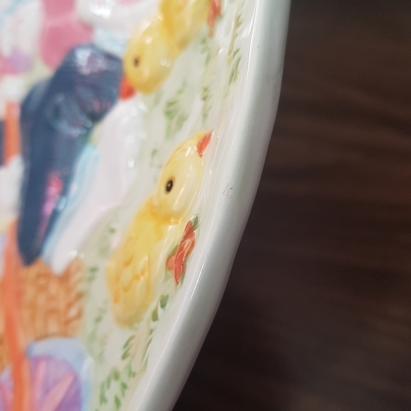 Gkro 3D Embossed Easter Plate Platter, 12" - Picture 7 of 11